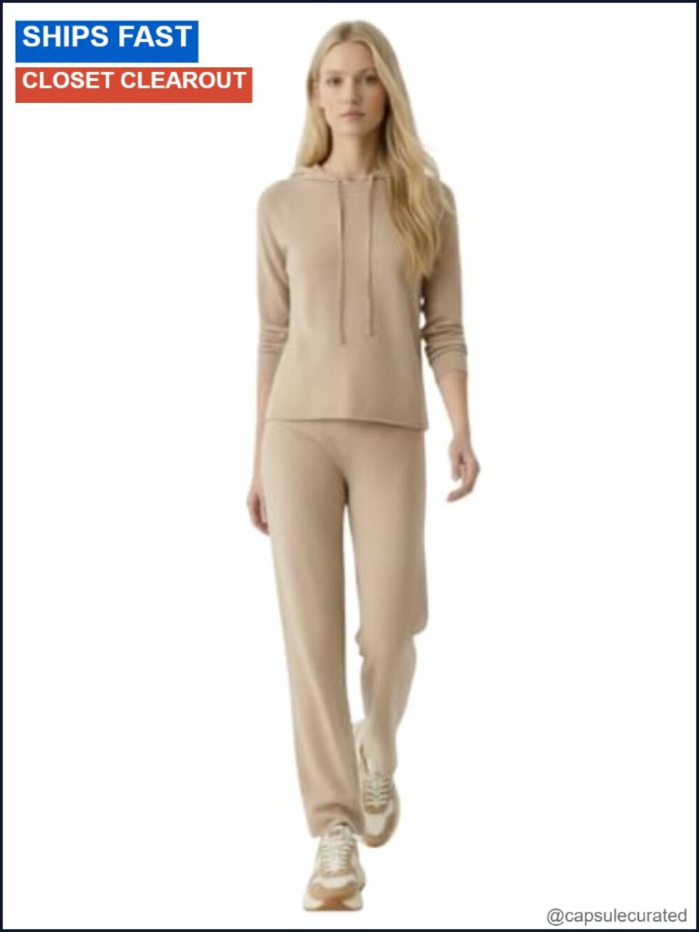 100% Machine Washable Cashmere Pants Pull On Drawstring Casual